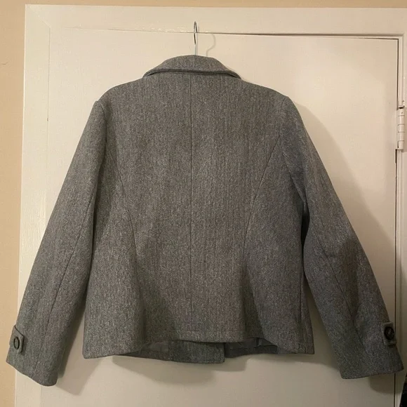 Grey Allegra K Women’s Double Breasted Pea Coat Size XL- never worn! - Picture 6 of 9